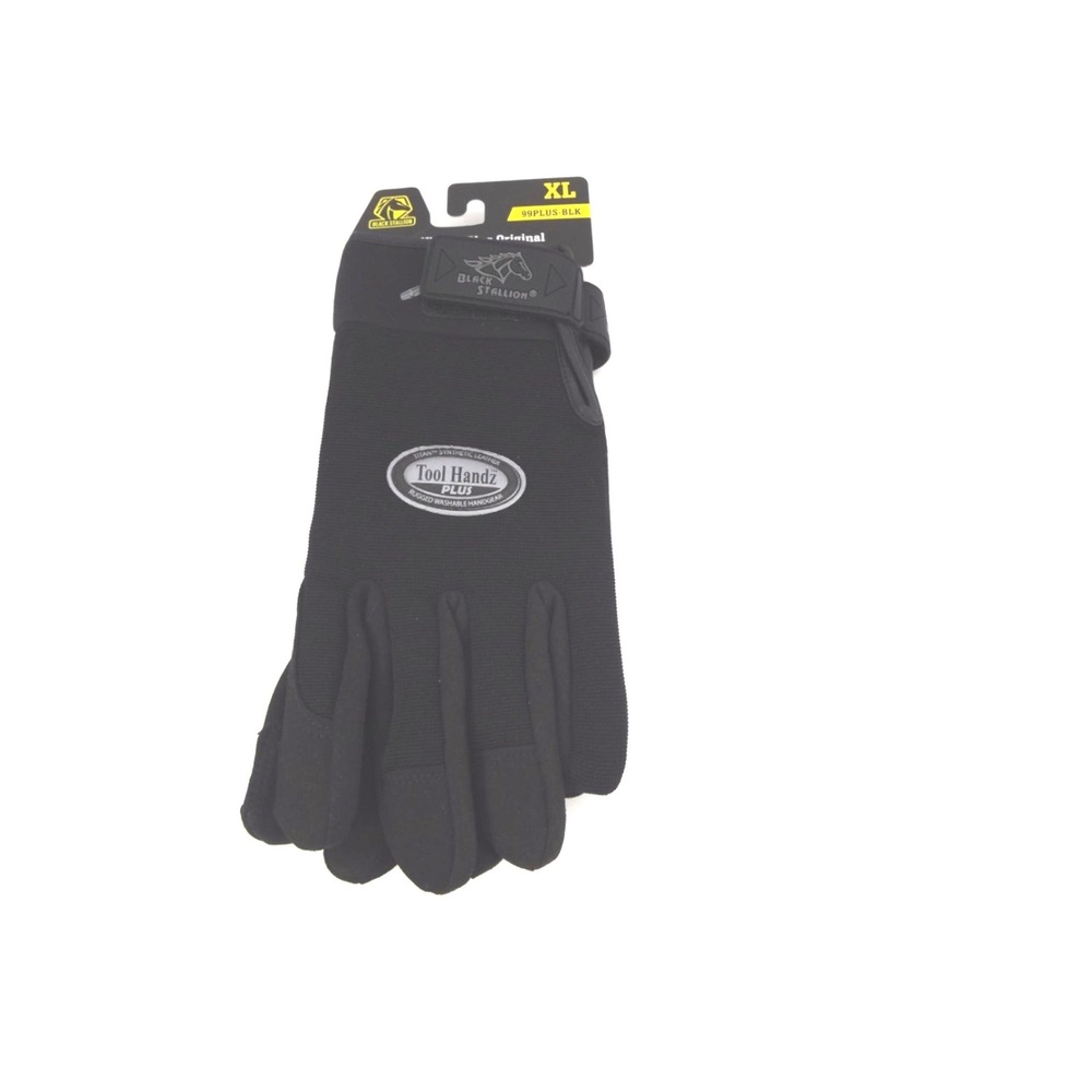 Black Stallion Tool Handz Plus 99PLUS-BLK Mens XL Black Synthetic Leather Gloves